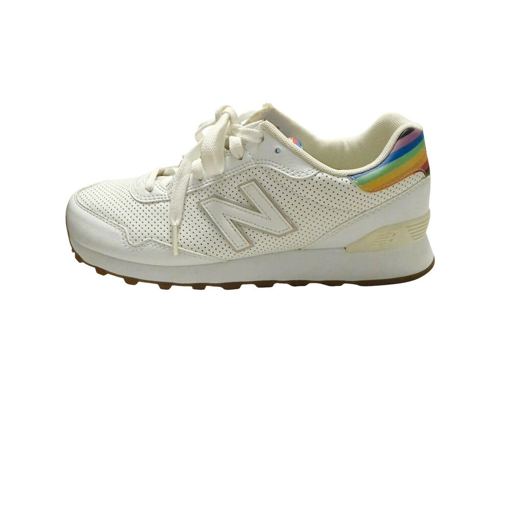 New Balance 515 Pride Pack Rainbow White Leather Sneakers Women’s 9.5 WL515PR1
